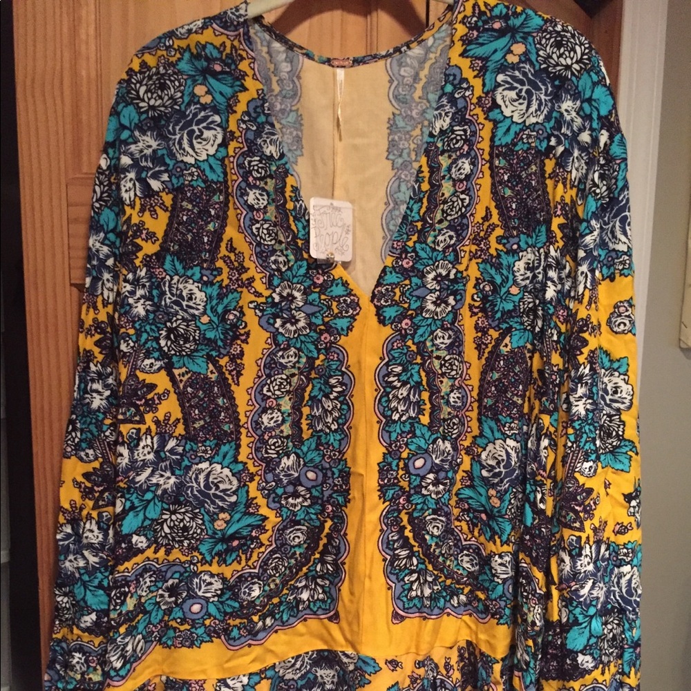 Free people printed tunic size large